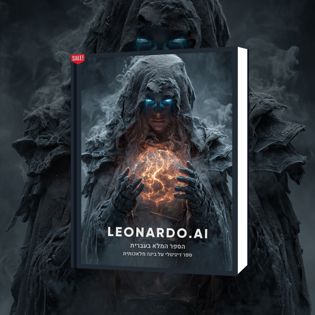 הספר המלא (בעברית) על הכלי המדהים LEONARDO AI