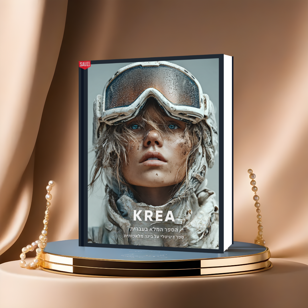 הספר המלא (בעברית) על הכלי המדהים KREA AI