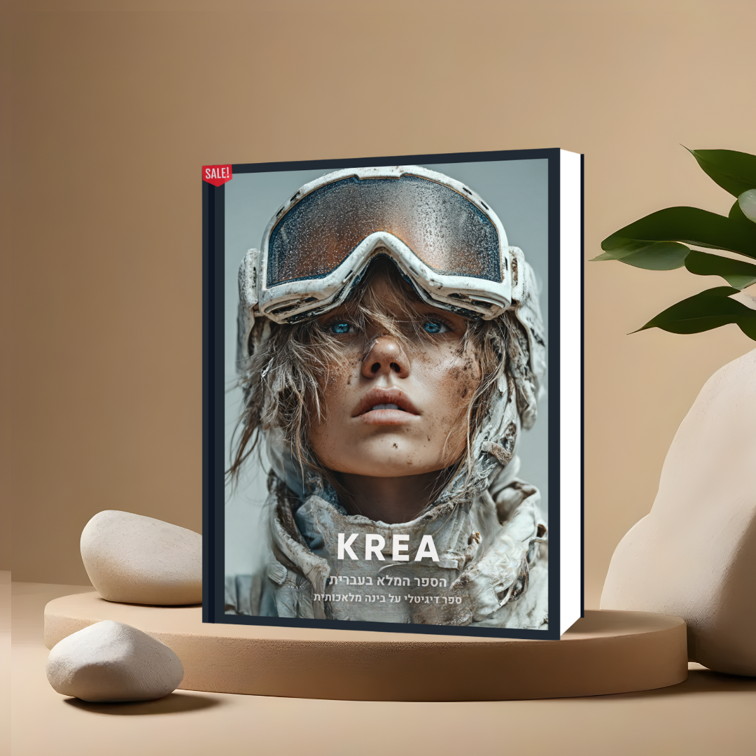 הספר המלא (בעברית) על הכלי המדהים KREA AI