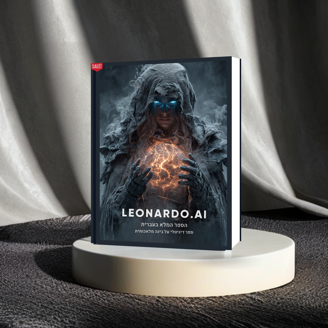 הספר המלא (בעברית) על הכלי המדהים LEONARDO AI