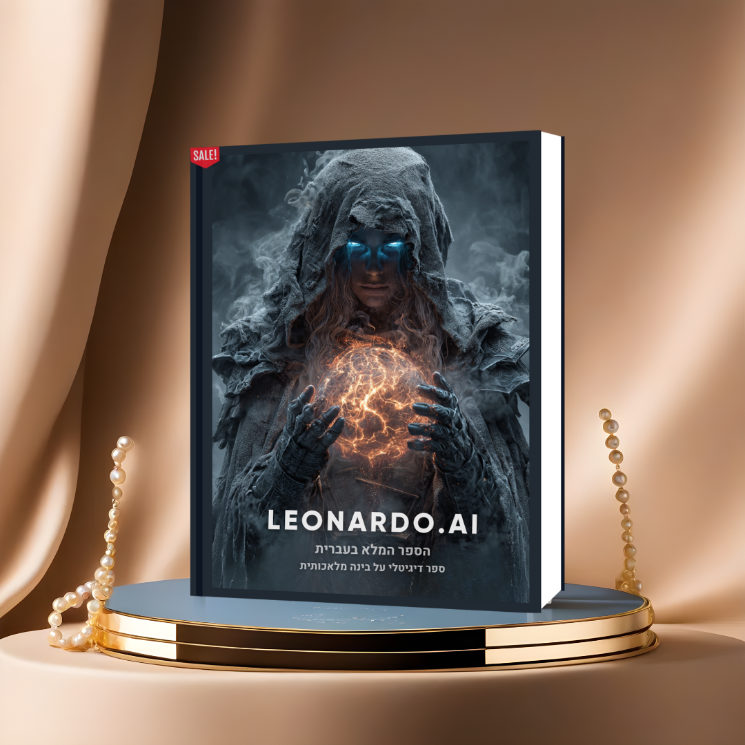 הספר המלא (בעברית) על הכלי המדהים LEONARDO AI