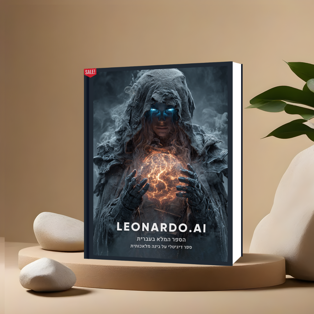 הספר המלא (בעברית) על הכלי המדהים LEONARDO AI