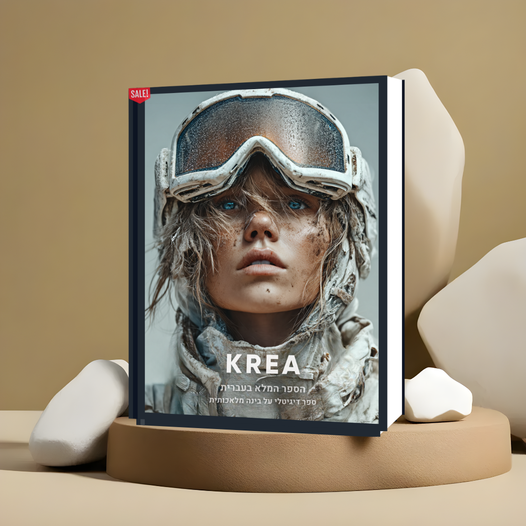 הספר המלא (בעברית) על הכלי המדהים KREA AI