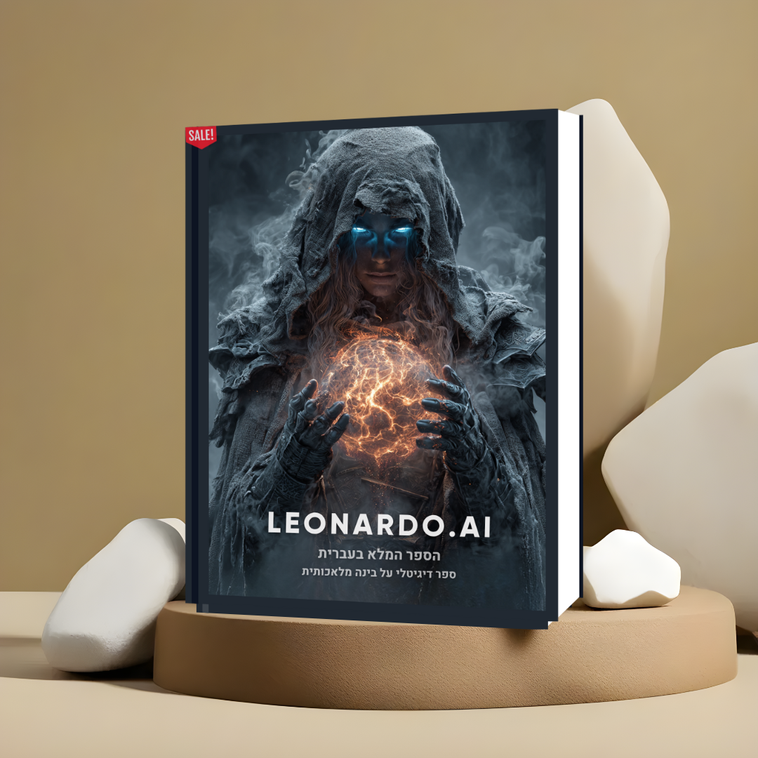 הספר המלא (בעברית) על הכלי המדהים LEONARDO AI