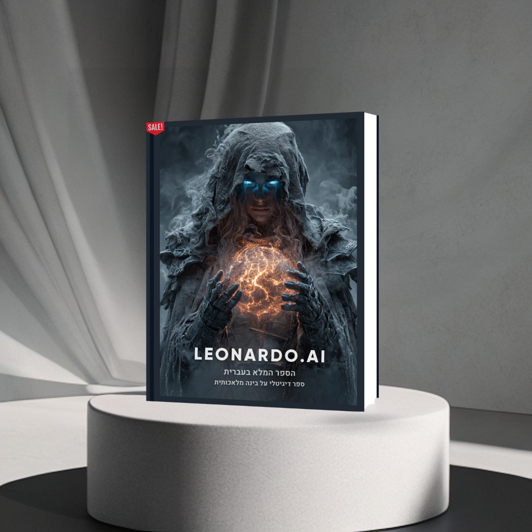 הספר המלא (בעברית) על הכלי המדהים LEONARDO AI