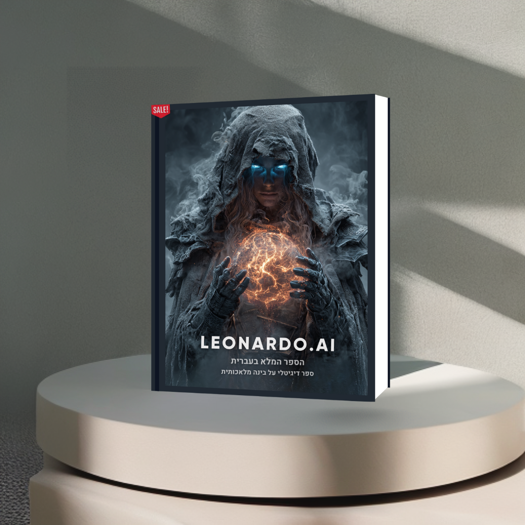הספר המלא (בעברית) על הכלי המדהים LEONARDO AI